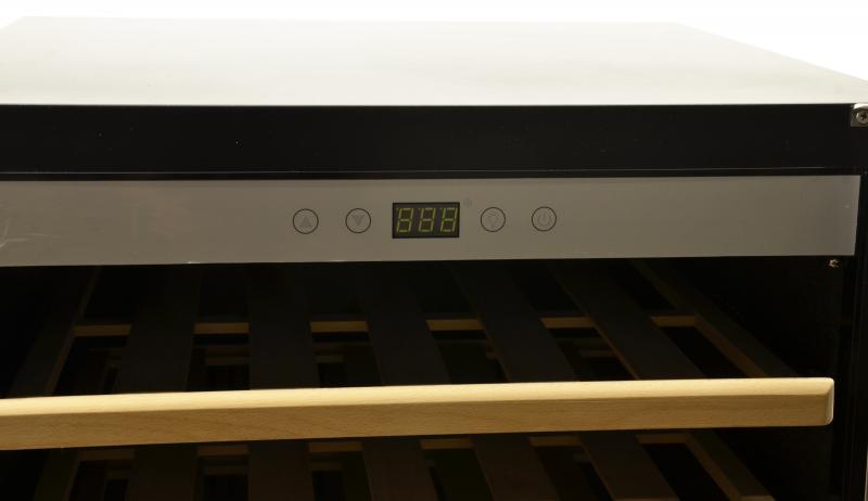 Dual Zone Wine Cooler with 51 Bottle Capacity and Stainless Steel Door